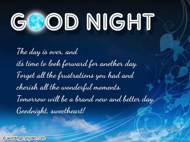 Sweet Goodnight Messages and Cute Goodnight Text Messages - Wordings