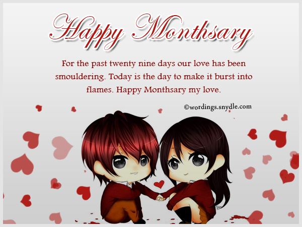 Happy Monthsary Messages Greetings