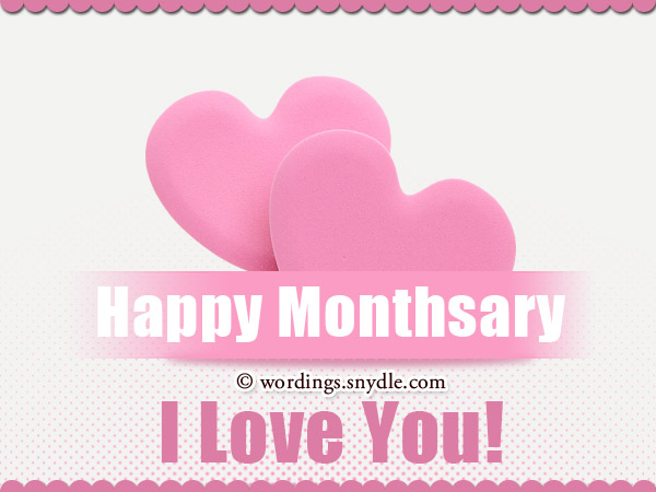 Happy Monthsary Wishes
