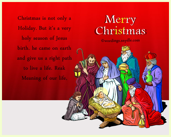 Religious Christmas Messages and Wishes - Wordings and Messages