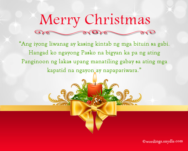 tagalog christmas wishes and messages
