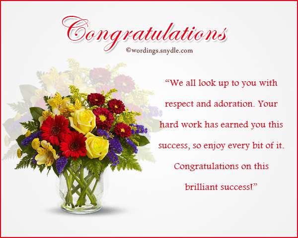 Congratulations Messages For Achievement Wordings And Messages