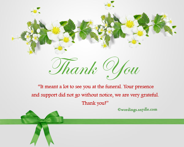 What To Say In A Sympathy Thank You Note