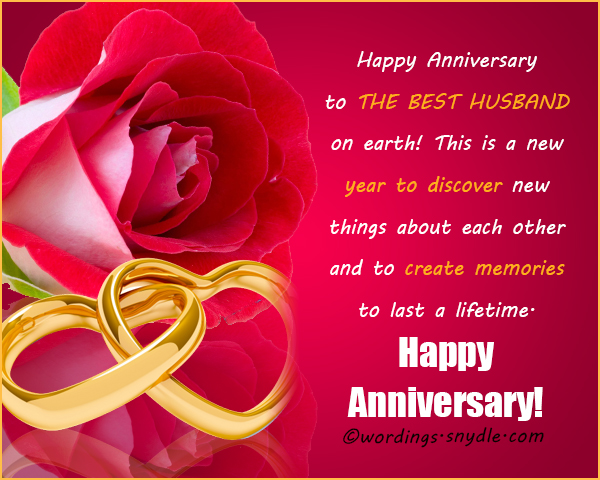 Wedding Anniversary Messages for Husband - Wordings and ...
