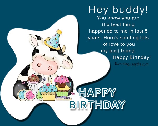 Birthday wishes for best friend male - Wordings and Messages