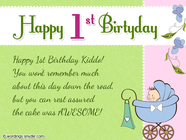 1st Birthday Wishes Wordings And Messages