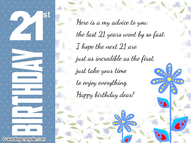 birthday special wording friend happy and Messages Birthday Card Birthday 21st 21st Wishes,