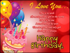 Happy Birthday Wishes for Girlfriend – Wordings and Messages
