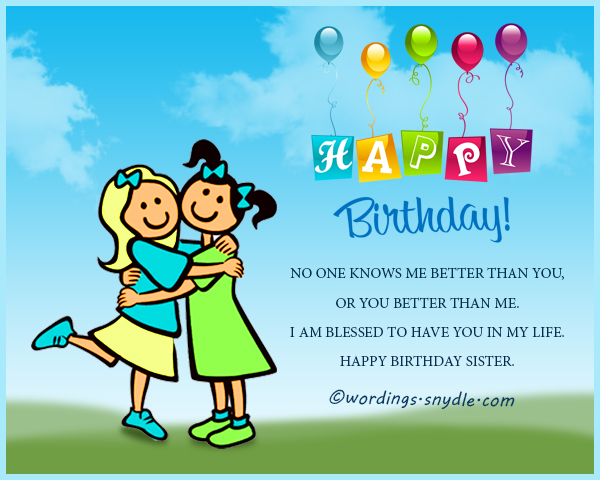 birthday-wishes-for-sister - Wordings and Messages