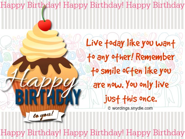 Happy Birthday Wishes And Messages – Wordings and Messages