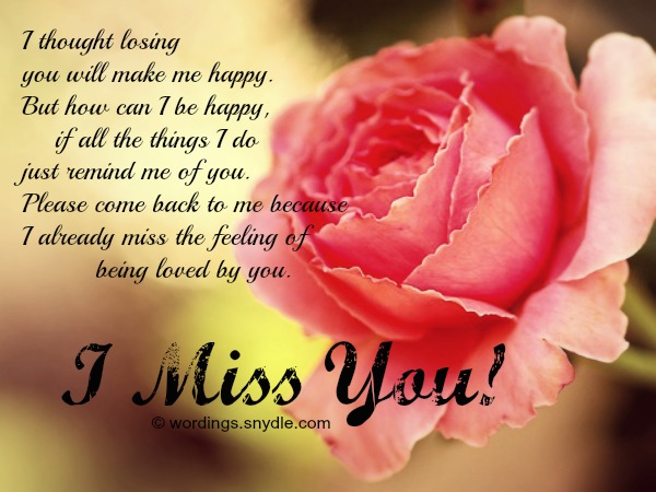 Message love to you missing my I Miss