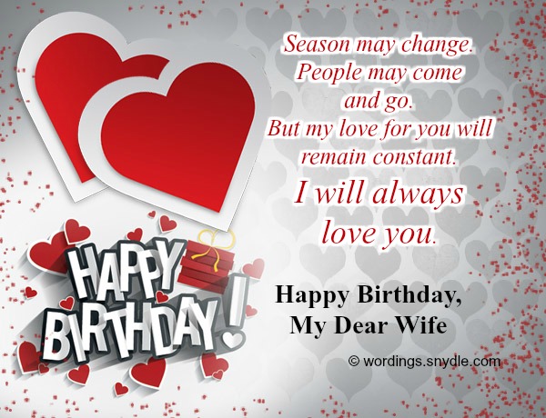 to wife wording birthday for Birthday and  Messages And  Messages Wordings Wife Wishes