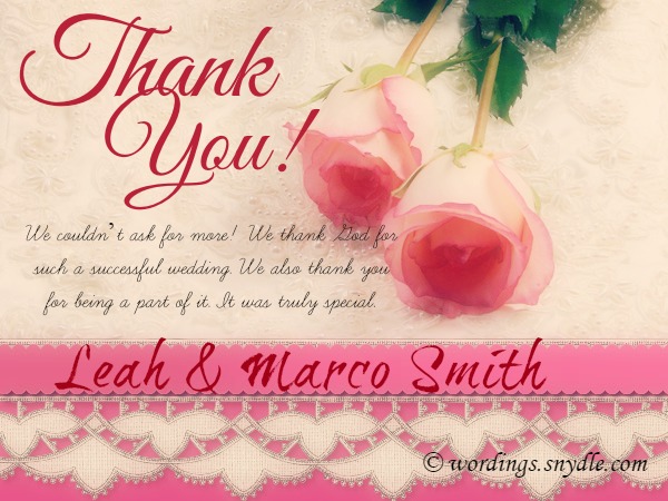 thank simple you quotes Thank and Wedding Wordings Messages Notes  You