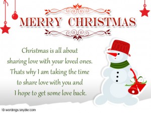 Christmas Card Messages and Christmas Card Wordings – Wordings and Messages