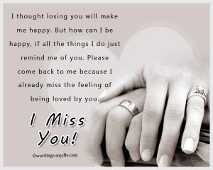 missing you message for him to make him smile paragraph