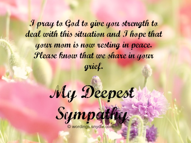 Sympathy Messages for Loss of a Mother – Wordings and Messages