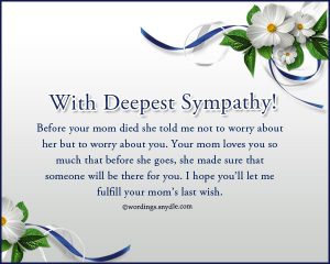 Sympathy Messages for Loss of a Mother – Wordings and Messages