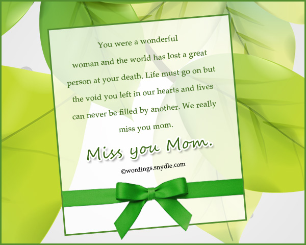 Missing You Messages For Mother Who Died Wordings And Messages