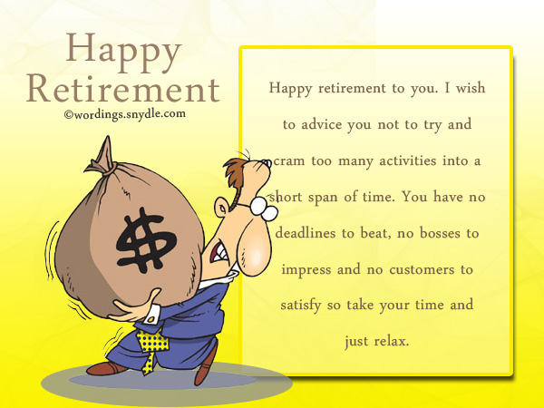 Funny Retirement Wishes And Messages Wordings And Messages