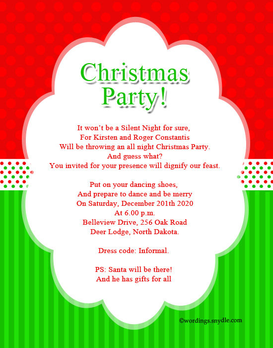 Invitations Message For Christmas Party 9