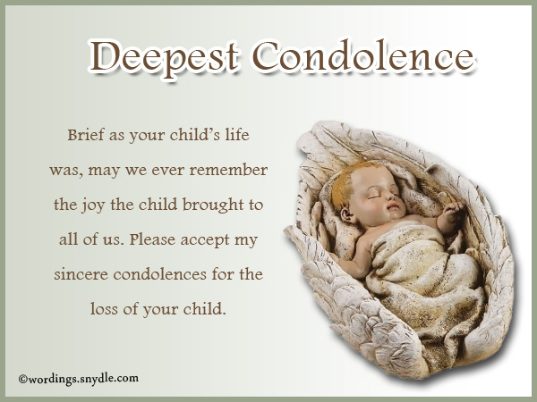 Sympathy Messages For Child Loss