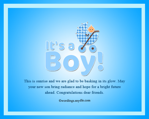 Congratulation Messages for New Born Baby Boy - Wordings 