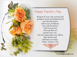 Happy Teachers Day Messages and Greetings – Wordings and Messages