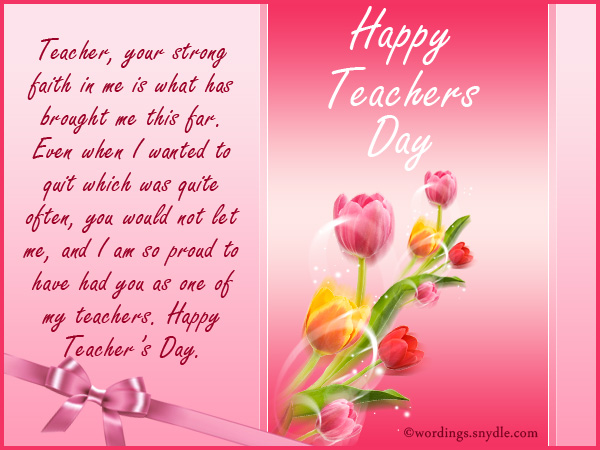 Happy Teachers Day Messages and Greetings – Wordings and Messages