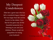 Sympathy Messages for Loss of Husband – Wordings and Messages