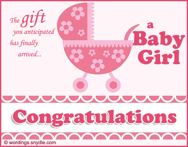 Congratulations Messages For New Baby Girl Wordings And Messages