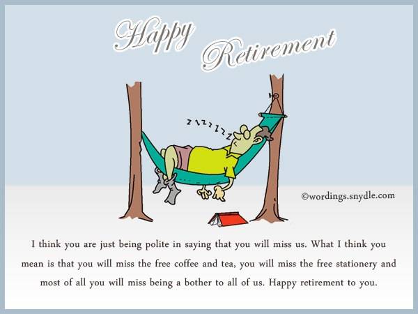 Funny Retirement Wishes And Messages Wordings And Messages