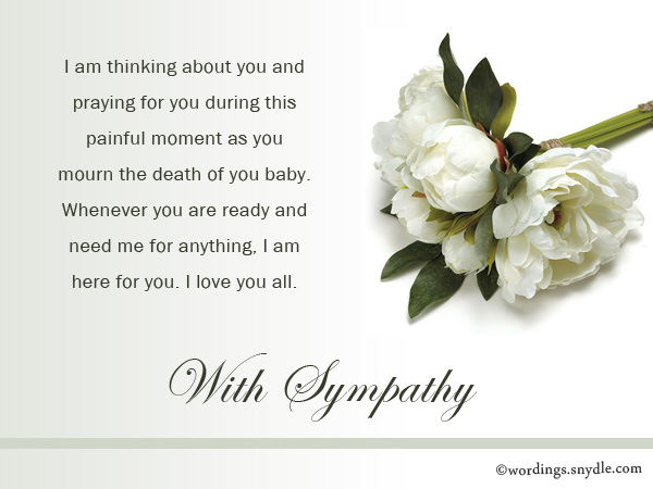 sympathy message loss of son