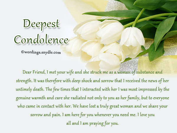 sympathy messages for loss of husband