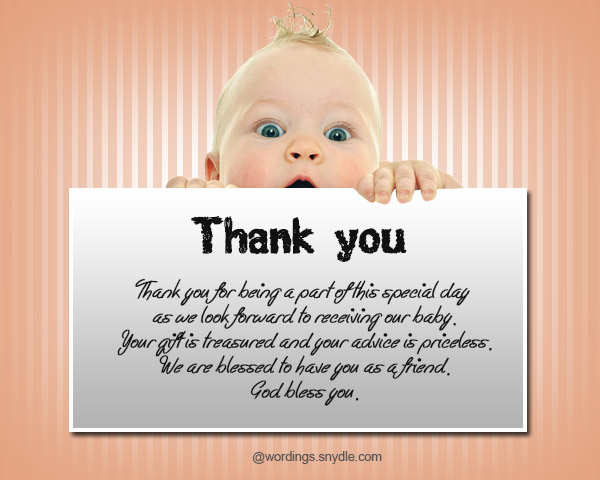 Thank You Messages For Baby Shower Messages And Gifts 47 OFF