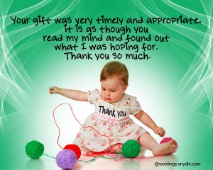 Thank You Messages for Baby Shower Messages And Gifts – Wordings and ...