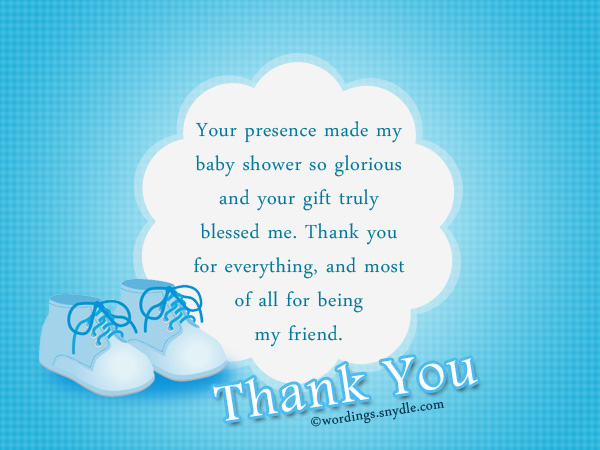 Thank You Messages For Baby Shower Messages And Gifts Wordings And Messages