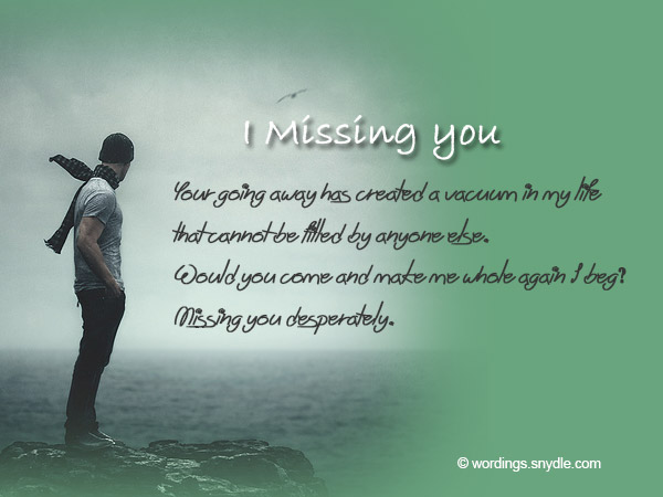 Love text message missing you Romantic Messages