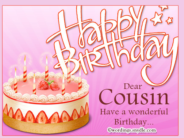 birthday greetings for cousin