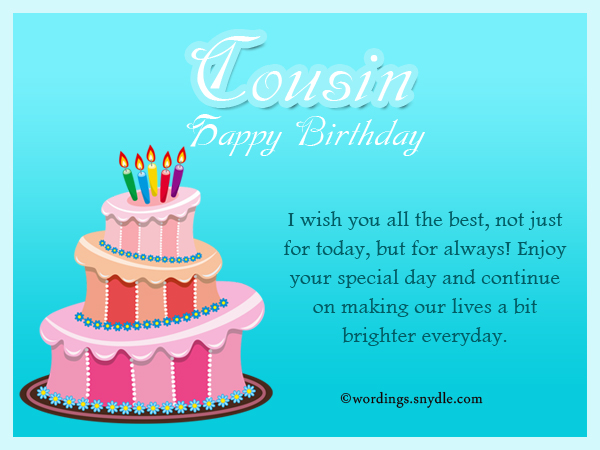 Birthday Wishes For Cousin Wordings And Messages