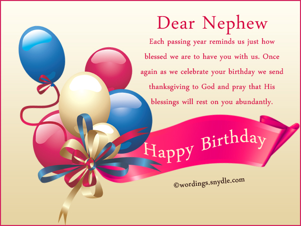happy birthday messages for you nephew