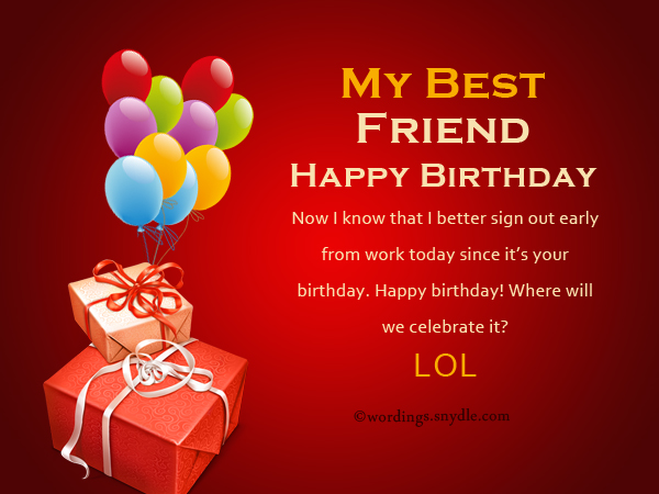 Birthday Wishes For Best Friend Forever - Wordings and ...