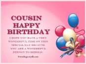 Birthday Wishes For Cousin – Wordings and Messages