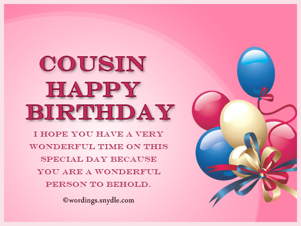 Birthday Wishes For Cousin Wordings And Messages 8588