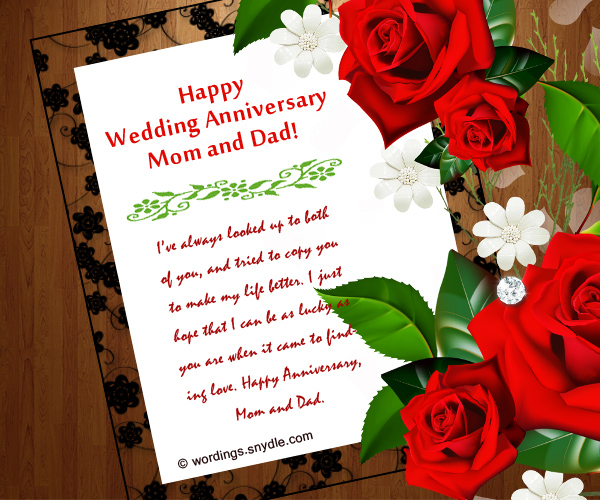 Wedding Anniversary Messages For Parents Wordings And Messages