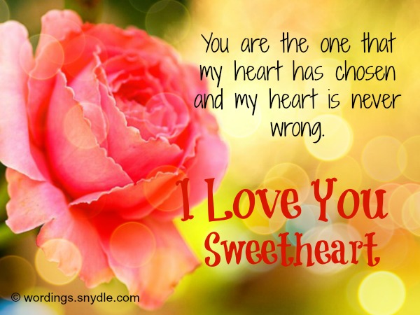 Romantic I Love You Messages for Him and Her – Wordings and Messages