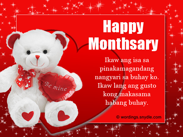 Tagalog Monthsary Messages Wordings And Messages