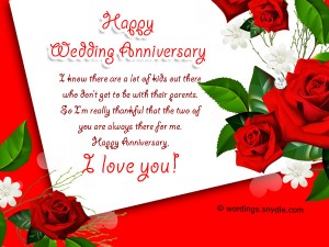 Wedding Anniversary Messages for Parents – Wordings and Messages