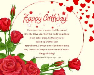 Romantic Birthday Wishes And Messages – Wordings and Messages