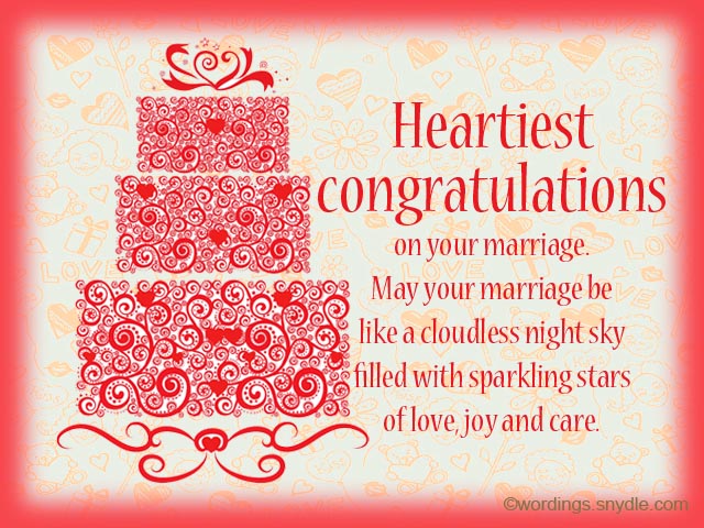 Wedding Wishes Messages and Wedding Day Wishes - Wordings