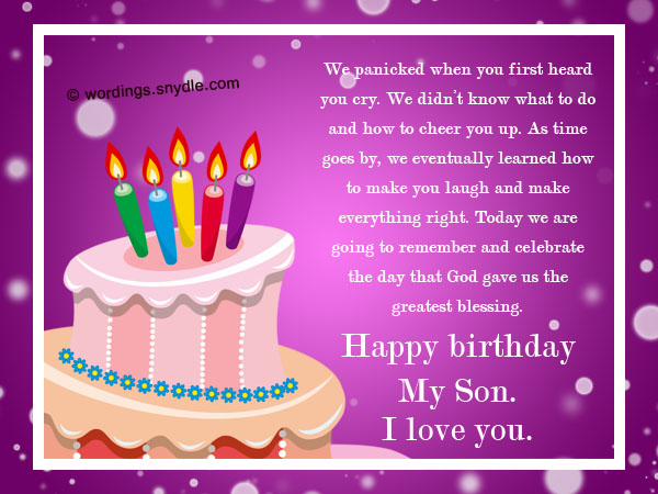 birthday son for my wording Son  Wordings Birthday  Wishes for Messages and